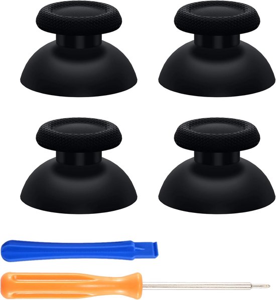 4x Vervangende Thumbsticks voor PS5 & PS4 Controllers - Antislip Joystick Knoppen Set van Merkloos