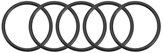 5 stuks metrische nitrilrubberen O-ringen afdichting rubber 43 mm buitendiameter, 36 mm binnendiameter, 3,5 mm breedte