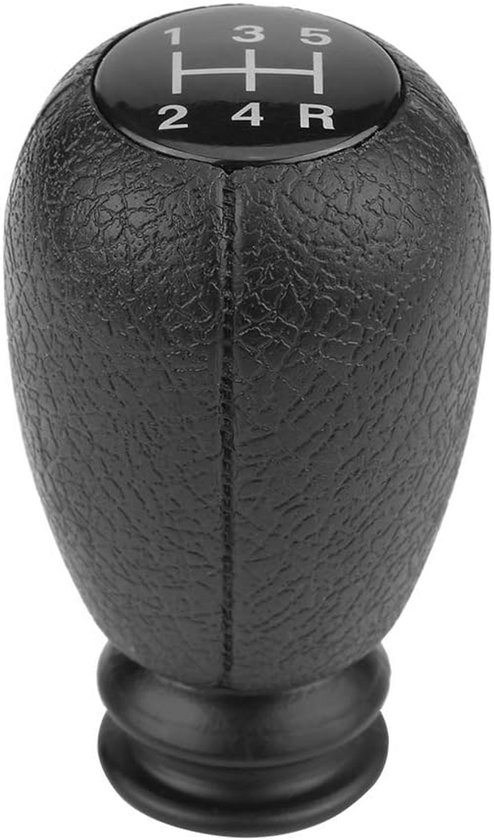 5-Versnellingspookknop Handgeschakeld Zwart ABS Kunststof Universeel Geschikt voor Diverse Modellen van Merkloos