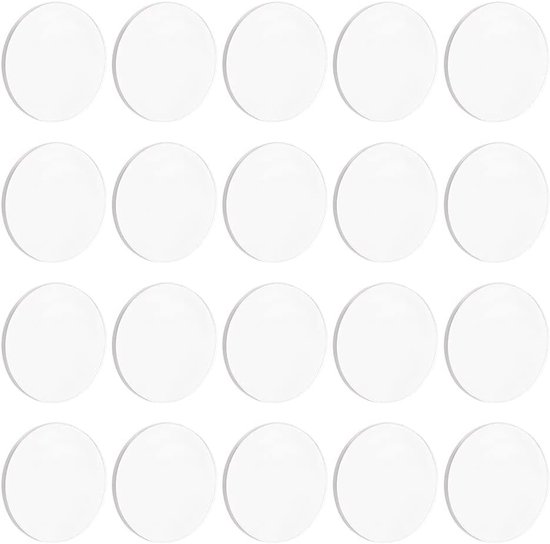 60 transparante cirkels acryl plaat 30 mm cirkelvormige miniatuur bases 2 mm dik blanco actiefiguur display basis ronde acrylbasis