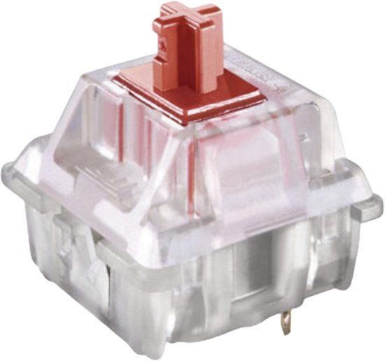 65 Stuks Plate Mounted Key Switches voor Mechanisch Toetsenbord (Rood Lineair) van Merkloos