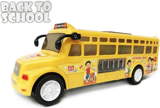 698 TOYS - Schoolbus - kleurrijke Led Lichtjes & Muziek (incl. batterijen) van 698 TOYS