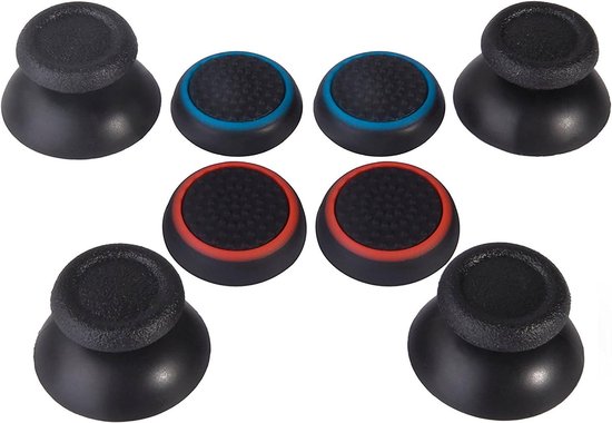 8 Stuks Joystick Thumbsticks en Siliconen Thumb Grips voor PS4 Controller van Merkloos