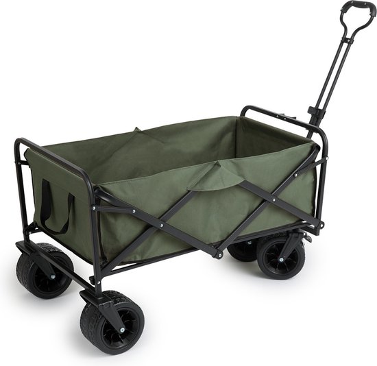 909 Outdoor Bolderkar - Opvouwbaar - Max laadvermogen 80 KG - 100x57x99cm - Groen van 909 Outdoor