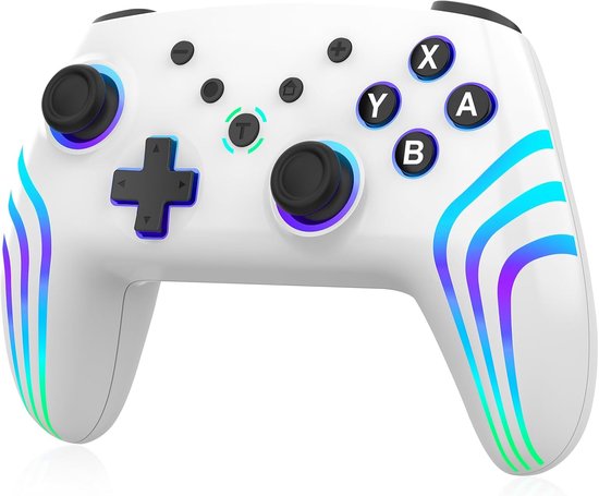 Aanpasbare RGB Verlichting Switch Controller met Nauwkeurige Joysticks en Turbo Functie van Trust GXT.