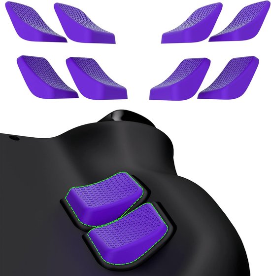 Achterknop Verbetering - Grip Kit - Gaming Ervaring - Twee Dikte Opties - 12 x 6 x 2 cm - Paars van Merkloos