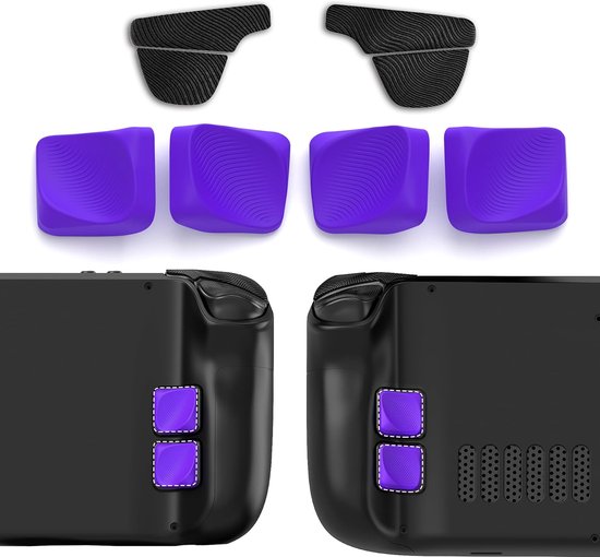 Achterknop Verbeteringskit - Grip Accessoires - Intensief Gamers - Aerodynamisch Ontwerp - 10 x 5 x 2 cm - Violet