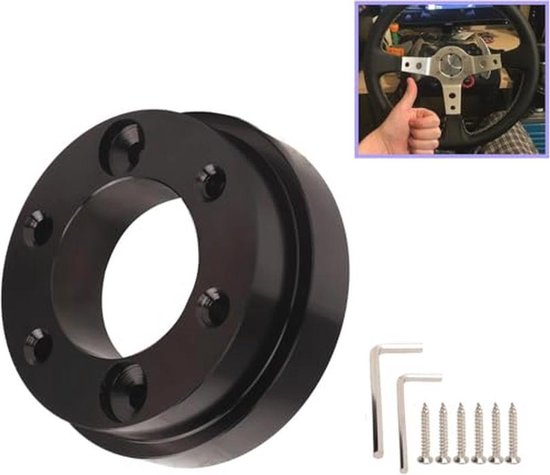 Adapter Plate for Steering Wheel for G25, G27, G29, G920 70Mm PCD, Compatible with 13/14 Inch Steering Wheel van Generic
