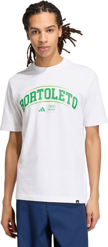adidas Performance AUDI REVOLUT F1 TEAM GABRIEL BORTOLETO GRAPHIC III T-SHIRT - Heren - Wit van Merkloos