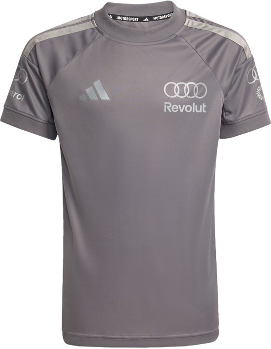 adidas Performance AUDI REVOLUT F1 TEAM REPLICA COUREURSSHIRT - Kinderen - Grijs van Merkloos