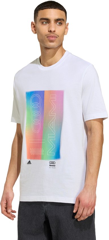Adidas Performance Audi Revolut F1 Team Teamgeist Graphic T-Shirt - Heren - Wit