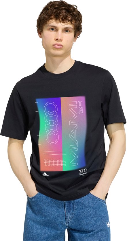 Adidas Performance Audi Revolut F1 Team Teamgeist Graphic T-Shirt - Heren - Zwart van Merkloos