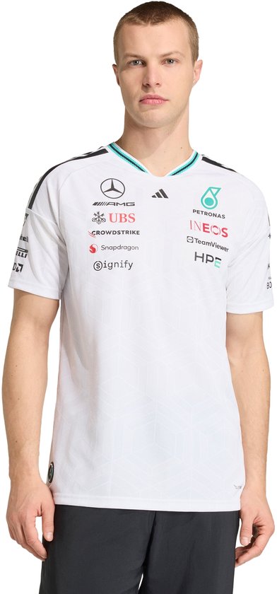 adidas Performance MERCEDES - AMG PETRONAS FORMULA 1 TEAM AUTHENTIEK COUREURSSHIRT - Heren - Wit van Merkloos
