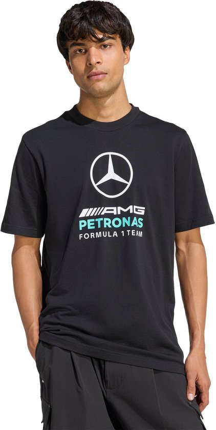 adidas Performance MERCEDES - AMG PETRONAS FORMULA 1 TEAM DNA GRAPHIC T-SHIRT - Heren - Zwart van Adidas