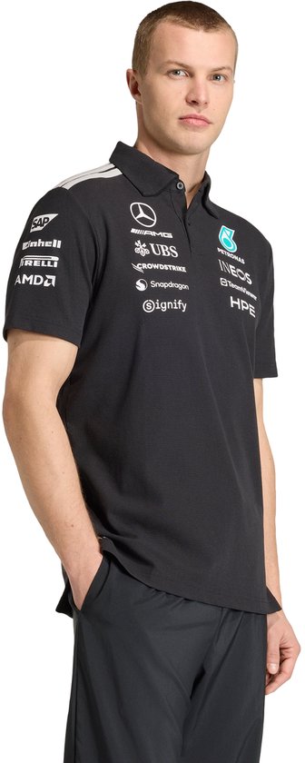 adidas Performance MERCEDES - AMG PETRONAS FORMULA 1 TEAM ENGINEERS POLOSHIRT - Heren - Zwart van Merkloos