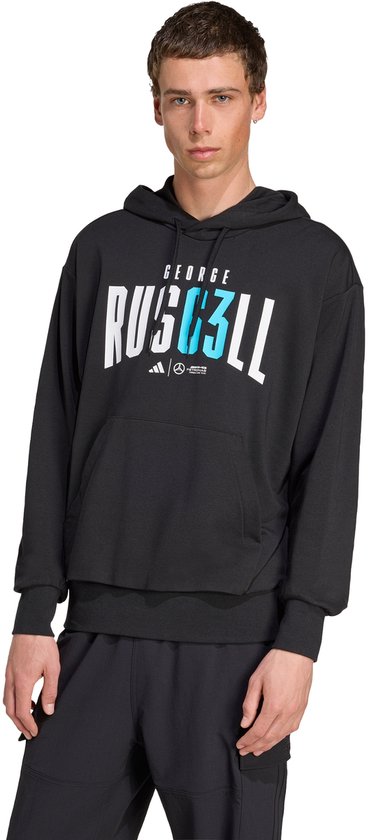 adidas Performance Mercedes - AMG Petronas Formula One Team George Russell Hoodie - Heren - Zwart- 2XL van Adidas