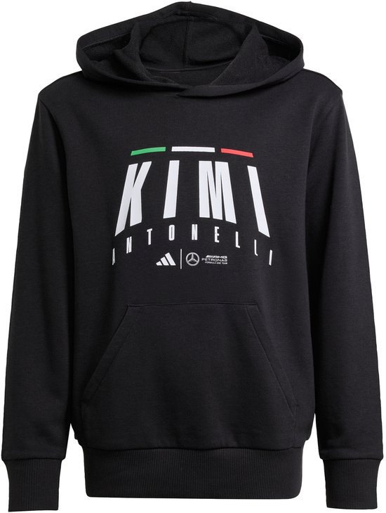 adidas Performance Mercedes - AMG Petronas Formula One Team Kimi Antonelli Hoodie Kids - Kinderen - Zwart van Merkloos
