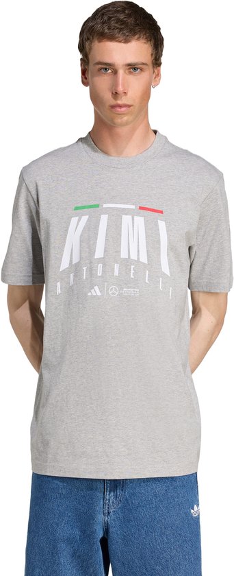 adidas Performance Mercedes - AMG Petronas Formula One Team Kimi Antonelli T-shirt - Heren - Grijs van Merkloos