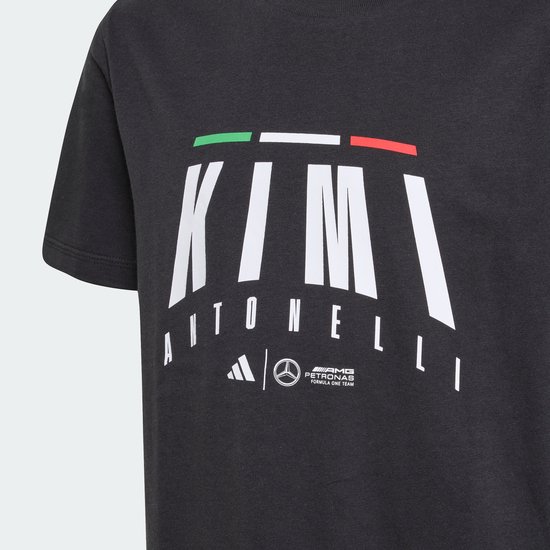 adidas Performance Mercedes - AMG Petronas Formula One Team Kimi Antonelli T-shirt Kids - Kinderen - Zwart van Merkloos