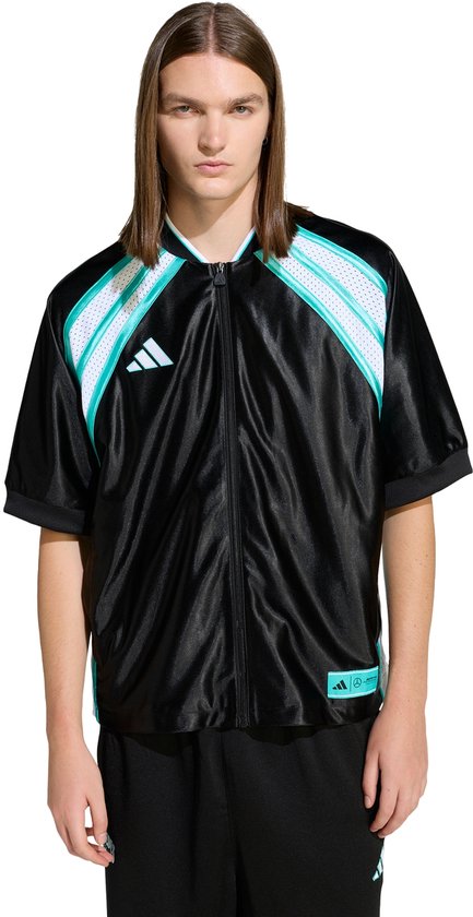 adidas Performance Mercedes - AMG Petronas Formula One Team Las Vegas Honkbalshirt Mannen - Heren - Zwart van Adidas