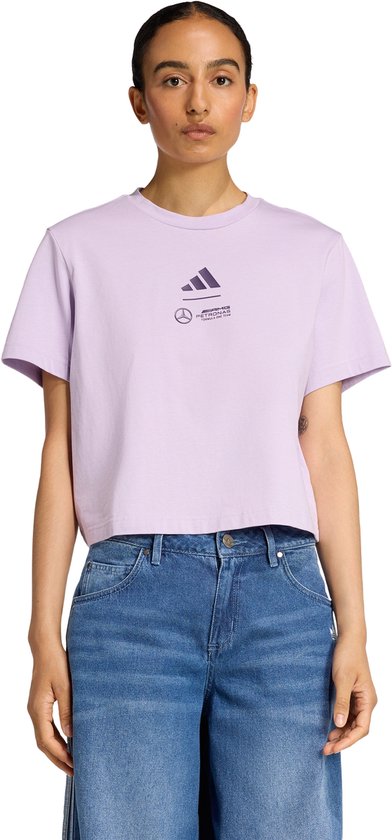 adidas Performance MERCEDES - AMG PETRONAS FORMULA ONE TEAM POLO - Dames - Paars van Merkloos