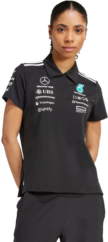 adidas Performance MERCEDES - AMG PETRONAS FORMULA ONE TEAM POLO - Dames - Zwart van Merkloos
