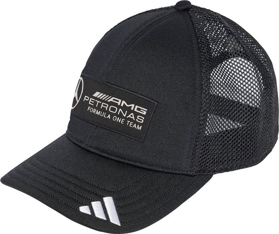 adidas Performance MERCEDES - AMG PETRONAS FORMULA ONE TEAM SNAPBACK LOGO TRUCKERPET - Unisex - Zwart van Adidas