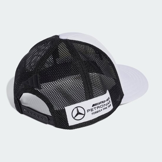 adidas Performance Mercedes - AMG Petronas Formula One Team Snapback Star Truckerpet - Unisex - Wit van Adidas