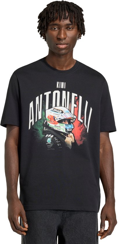 adidas Performance MERCEDES - AMG PETRONAS FORMULE 1 TEAM KIMI ANTONELLI GRAPHIC T-SHIRT - Heren - Zwart van Merkloos