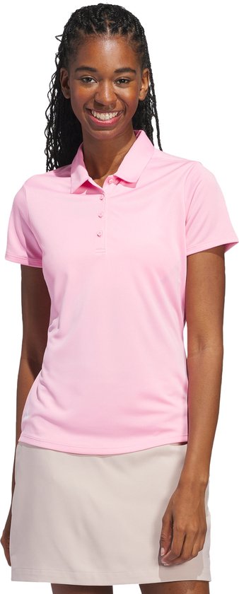 adidas Performance Solid Performance Poloshirt met Korte Mouwen - Dames - Roze- M van Adidas