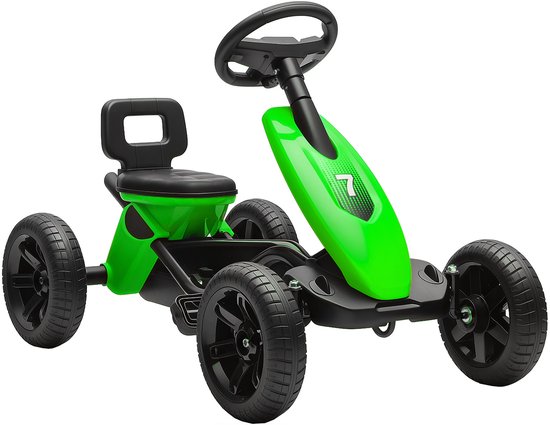 AIYAPLAY-Pedaal Go Kart-85.5x49x57cm-Kunststof-Groen van AIYAPLAY