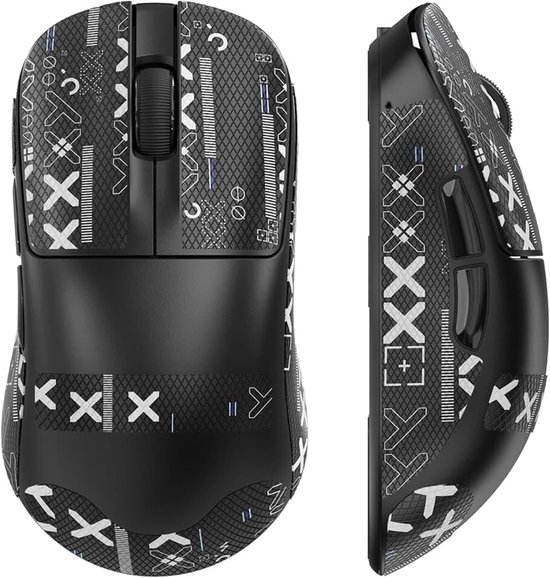 AJ199 Souris De Jeu Sans Fil Superlégère 49g Avec Bande De Prise En Main, Capteur PAW3311, MCU BK3633, 24KDPI Réglable, 1KHz, BT/2.4G/Fil, 600mAh Rechargeable, Pour PC/Win/Mac, Noir