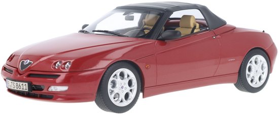 Alfa Romeo Spider 1999 Proteo Rood Model 1/18 Norev 187854 van Merkloos