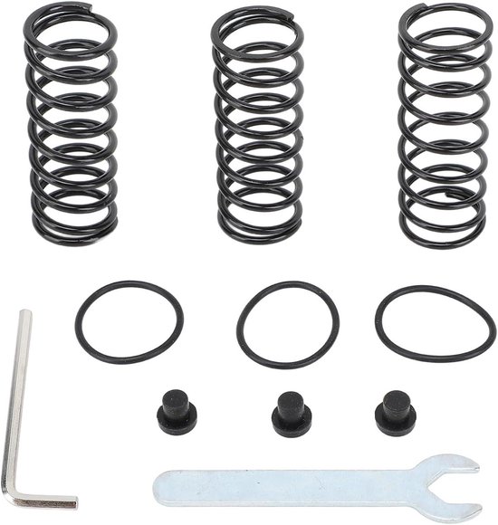 Allecto- Motorfiets Kickstand Retourveerset - Metaal Zwart - Hoge Sterkte - G25 G27 G29 G920 - Racewiel Rempedaal Upgrade Lente. van Merkloos