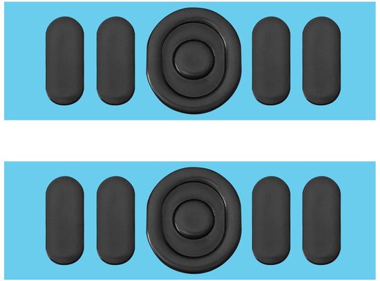 Allecto - Muismatten - Logitech G304 G305 - Optimale wrijving - 0.7mm dikte - Voeten - Voor gamers - Zwart van Merkloos