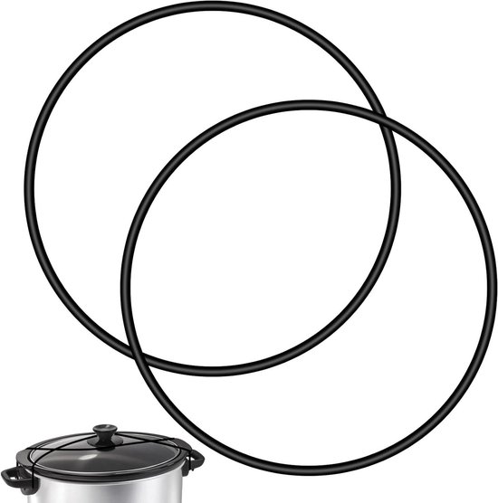 Allecto plus - Rubberen Banden met Dekselsluiting, Zwart - Slowcooker Accessoires - Geschikt voor Hamilton Beach 6, 7, 8 Kwart Gallon van Allecto Plus