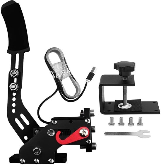 Allecto - USB Handrem voor PC - Upgrade voor SIM Racing - Versterkte Veer en Klem - Geschikt voor G25 G27 G29 T500 T300 - Stabiele verbinding - Ver... van Merkloos