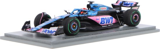 Alpine A523 Renault Spark Modelauto 1:43 2023 Esteban Ocon BWT Alpine F1 Team S8566 Monaco GP van Alpine
