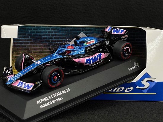 Alpine F1 Team A523 - Esteban Ocon - Monaco GP 2023 - Solido 1:43 van Alpine
