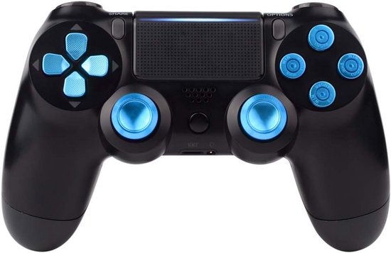 Aluminium Vervangende Knoppen Set voor PS4 Controller - Duimsticks, D-Pad & Munitie Knoppen van Merkloos