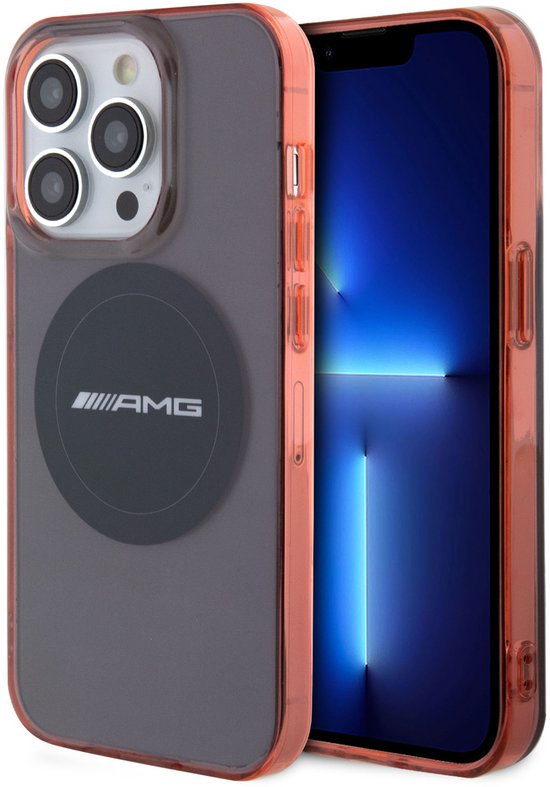AMG Back Cover - Apple iPhone 15 Pro - Zwart - MagSafe-compatibel - Timeless Design van Merkloos
