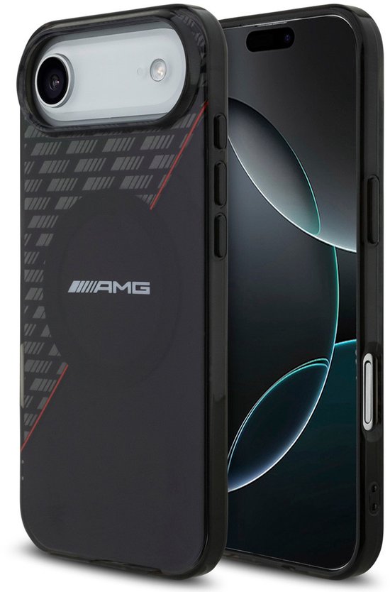 AMG Back Cover - iPhone 17 Air - Zwart - Double Layer - MagSafe Ondersteuning van AMG
