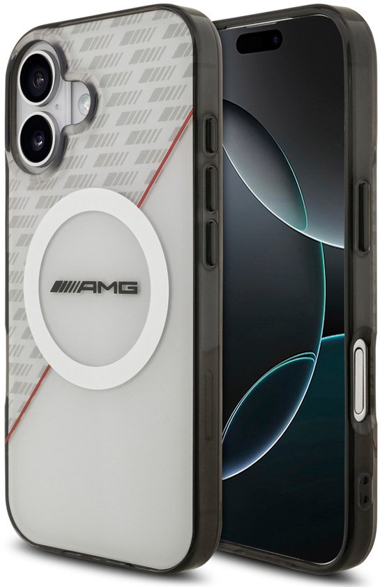 AMG Back Cover - iPhone 17 - Wit - Magsafe - Double Layer - Schokabsorberend van Merkloos
