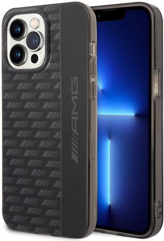 AMG Back cover voor iPhone 14 Pro Max - Mat Zwart - Schokabsorberend - Antislip Grip van AMG