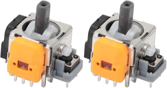 Analoge Joystick Module - 3D Rocker Sensor - Game Controller Reparatie - Hall Effect Technologie - 2 stuks - Grijs van Merkloos