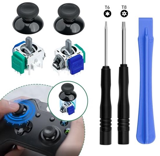 Analoge Joystick Vervangkit voor Xbox Series X/S en Xbox One met Gereedschap – Perfect voor Reparatie van Merkloos