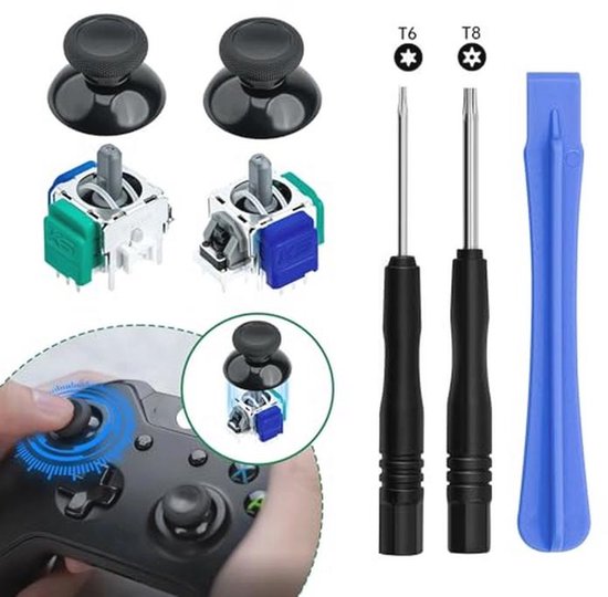 Analoge Joystick Vervangkit voor Xbox Series X/S en Xbox One met Gereedschap - Perfect voor Reparatie