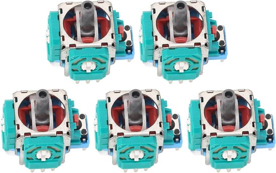 Analoge Joysticksensor - Controller Joystick - Controller Reparatie - Plastic en Metaal - 5 Stuks - Zilver van Merkloos