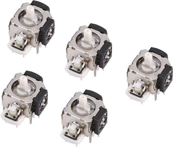 Analoge Stick Module - Joystick Vervanging - Controller Reparatie - Direct Vervangend Onderdeel - 5 Stuks - Zwart