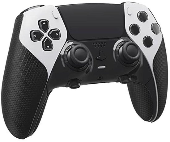 Anti-Skid Zweet-Absorberende Grip Sticker voor PS5 Edge Controller - Zachte PU Grips - Zwart van Merkloos